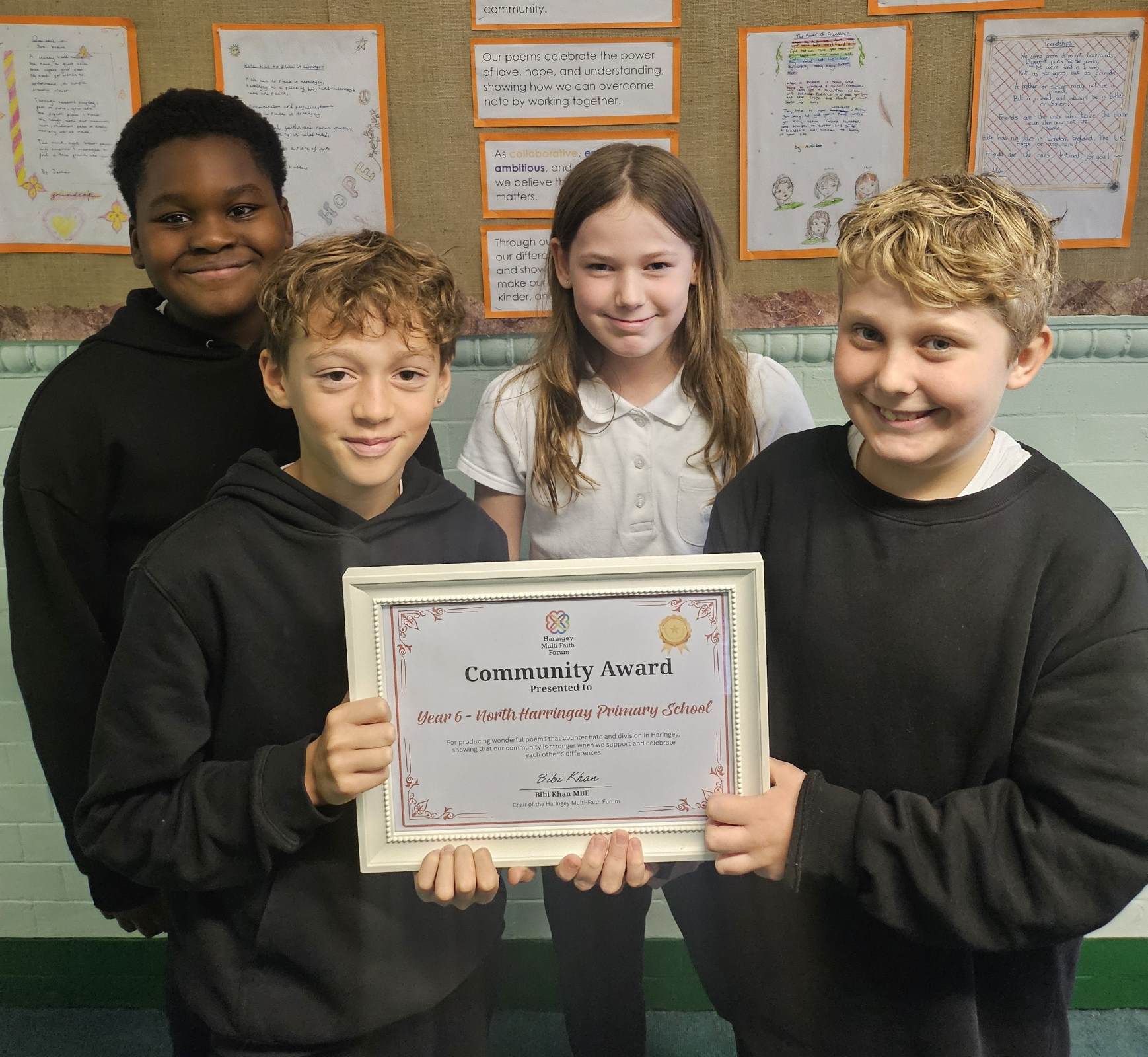 The Power of Pupil Voice: Standing Together Against Hate. NHP Community Award